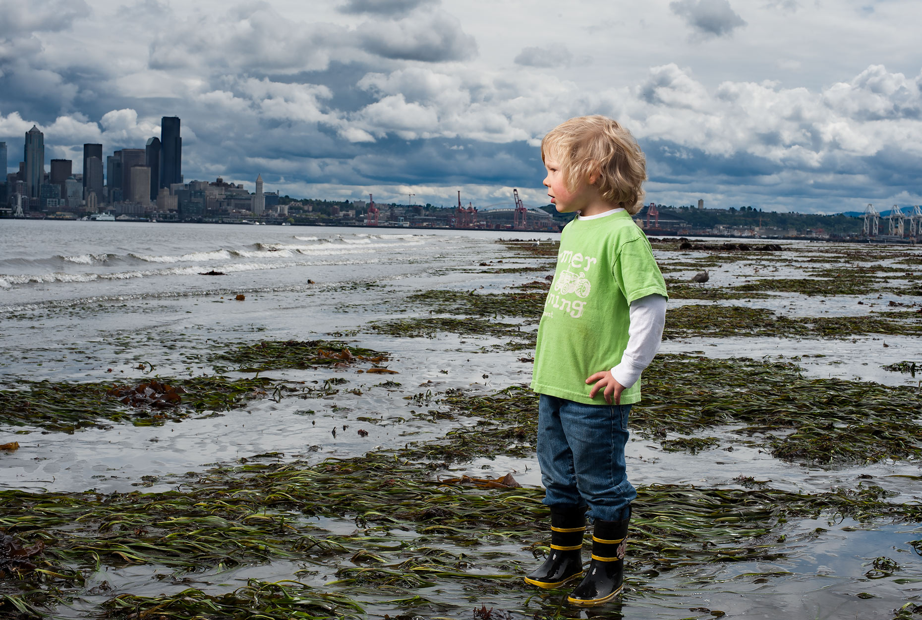 Editorial portrait of a young boy in Seattle. Jim Meyers / Vertizonphoto